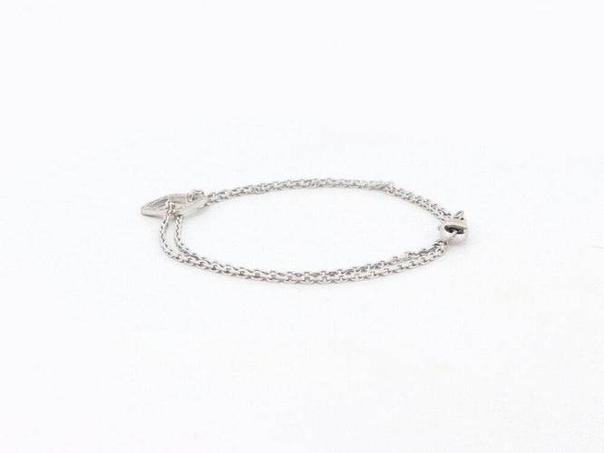 Bracelet bracelet DINH VAN impression 15 or blanc 18k diamants 0.2 ct en 58 Facettes 265173