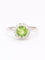 Bague 53 Bague péridot entourage diamants 58 Facettes 1174.6