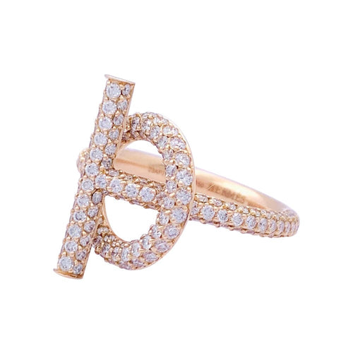 Bague 52 Bague Hermès "Echappée Hermès" or rose, diamants. 58 Facettes 33718