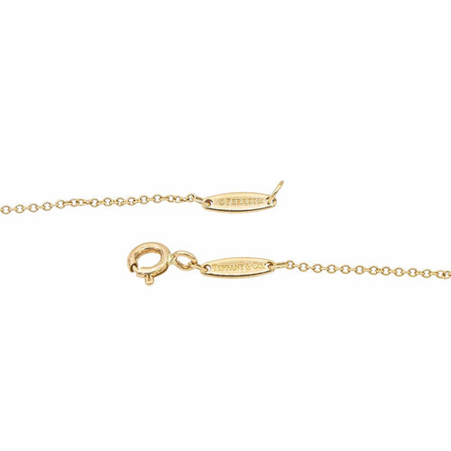 Pendentif Tiffany & Co Collier Solitaire Color by the Yard Or jaune Rubis 58 Facettes 3298648CN