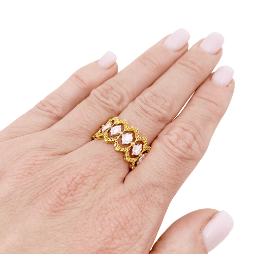 Bague 53 Bague Buccellati "Eternelle Band" or, diamants. 58 Facettes 34334