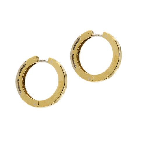 Boucles d'oreilles Boucles d'oreilles créoles avec diamants 58 Facettes 32166