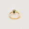 Bague 53,5 Bague or jaune, saphir et diamants 58 Facettes DRE1557