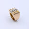 Bague Bague Tank Or Rose Diamants 58 Facettes A11038