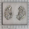 Boucles d'oreilles Élégants clips d'oreilles en diamant platine des années 1950 avec une touche Art déco 58 Facettes 24129-0371