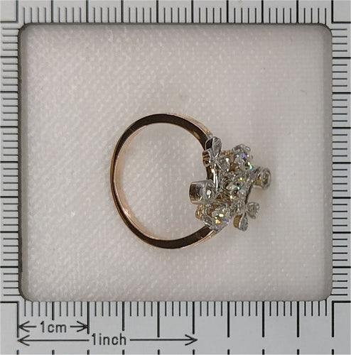 Bague 52 La Bague Diamant Vintage Belle Epoque 58 Facettes 24121-0294