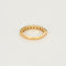Bague 52,5 Demi-Alliance or jaune et diamants 58 Facettes MEA4355