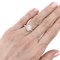 54 Bague solitaire or blanc, diamant 0,73 carat. 58 Facettes 34198