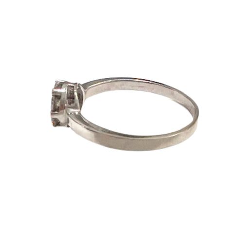 Bague 57 Bague contemporaine du XXe siècle en or 18 carats avec diamants 58 Facettes Q971A