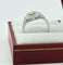 Bague 53 Bague style art déco en or blanc 18 carats et diamants 58 Facettes