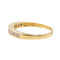 Bague 52 Bague Demi alliance Or jaune Diamant 58 Facettes 3002244CN