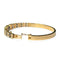 Bracelet Jonc or jaune, Serti de Saphirs et Diamants 58 Facettes 339