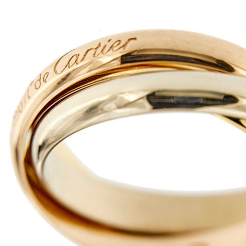 Bague 59 CARTIER - Alliance Trinity 3 ors 58 Facettes 36507