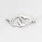 DINH VAN - R12 - Double coeurs - or blanc 58 Facettes SMA0161