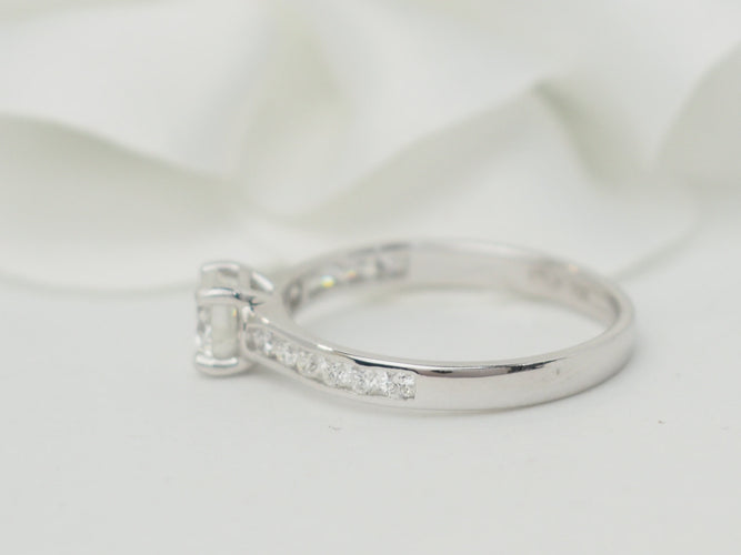 Bague 52 Bague solitaire en or blanc et diamant 0.48ct 58 Facettes 26142