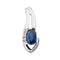 Pendentif Pendentif Or blanc Saphir 58 Facettes 3079910CN