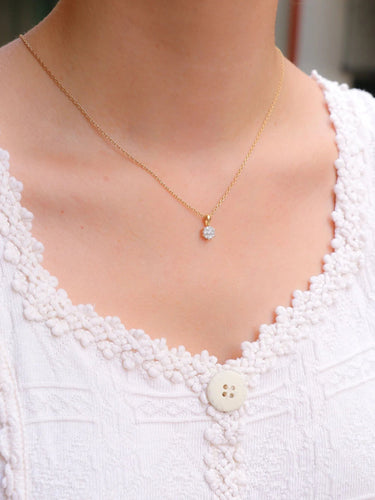 Pendentif Pendentif marguerite vintage diamants 0,2 ct 58 Facettes J408