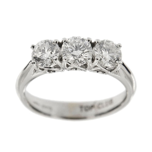Bague 49 Bague trilogie avec diamants 58 Facettes 3550