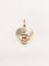 Pendentif AUGIS - Médaille amour coeur or jaune diamant rubis 58 Facettes J479