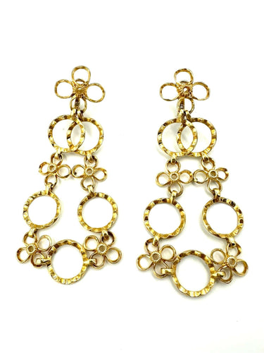 Boucles d'oreilles ALEXANDRE REZA. Importantes boucles d'oreilles or jaune 18K 58 Facettes