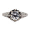 Bague 47 Bague solitaire Art Déco or blanc, platine et diamant 0,55 carat (circa 1930) 58 Facettes A00256