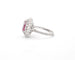 Bague Bague en or blanc avec rubis birman de 2,34 ct 58 Facettes