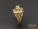 Bague Bague Dôme Fleur Diamants 58 Facettes A10516