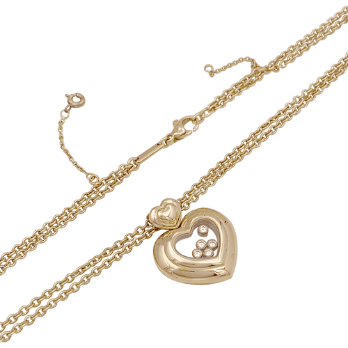 Collier Collier Chopard "Happy Diamonds" or jaune, diamants. 58 Facettes 34421