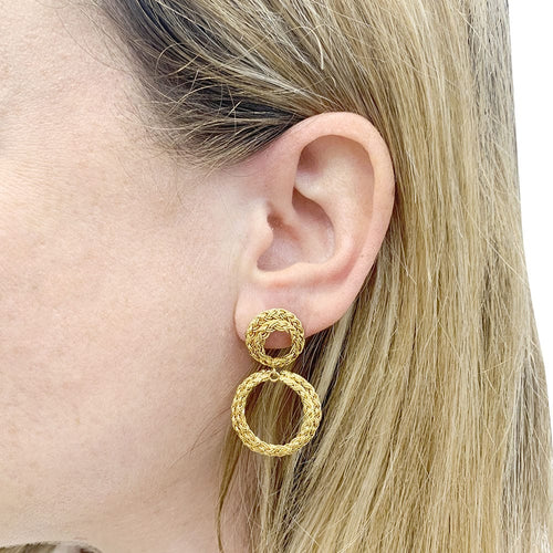 Boucles d'oreilles Boucles d'oreilles or jaune. 58 Facettes 33677