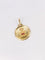 Pendentif Médaille amour Augis ronde Plus qu'hier moins que demain or jaune diamant rubis 58 Facettes J545