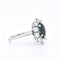 Bague Marguerite Vintage en Or 18 Carats, Saphir Naturel et Diamants