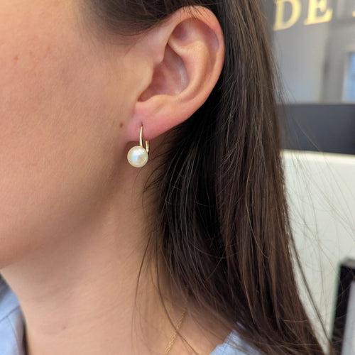Boucles d'oreilles Boucles d'oreilles en or jaune et perles de culture 58 Facettes 32266