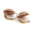 Boucles d'oreilles Boucles d'oreilles en or jaune 18 carats ornées de saphirs ovales et de diamants de 3,60 carats, couleur G, pureté VS 58 Facettes