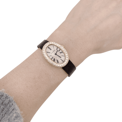 Montre Montre Cartier, "Baignoire", or jaune, diamants. 58 Facettes 34391