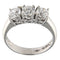 Bague Bague trilogie en or blanc avec diamants certifiés GIA de 1,50 ct 58 Facettes G3827
