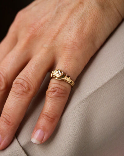 Bague 48.5 Bague de Foi Or Jaune 58 Facettes A11666