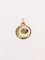 Pendentif Médaille amour Augis ronde Plus qu’hier moins que demain or jaune rubis 58 Facettes J498