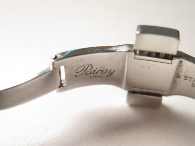 Montre montre POIRAY ma premiere manchette 27 mm quartz acier palladie 58 Facettes 259365