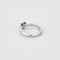 Bague 53 Bague or gris et améthyste 58 Facettes BIA09142