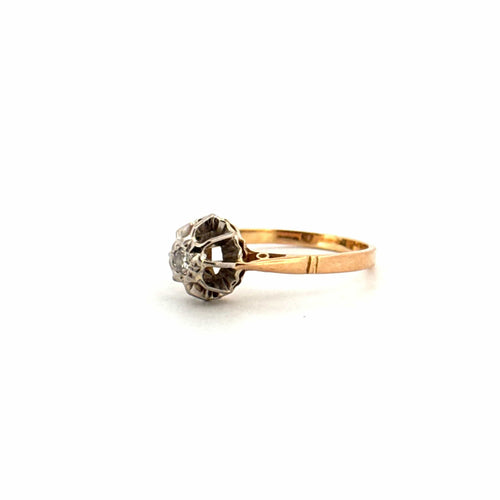 Bague 52 Solitaire Or Jaune et diamant 58 Facettes 71-GS35004