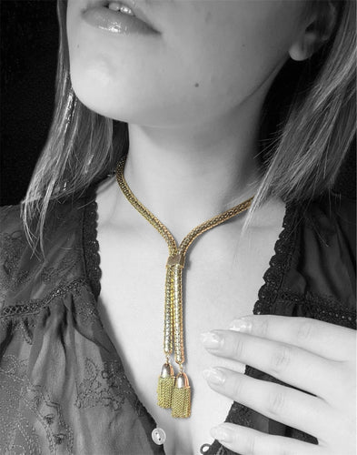 Collier Important collier à maillons serpent des années 1940 58 Facettes