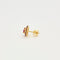 Boucles d'oreilles Paire de boutons d'oreilles en or jaune rubis, saphirs roses et diamants 58 Facettes