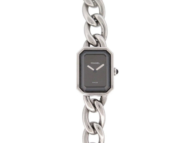 Montre vintage montre CHANEL premiere chaine gourmette gm quartz 58 Facettes 260162