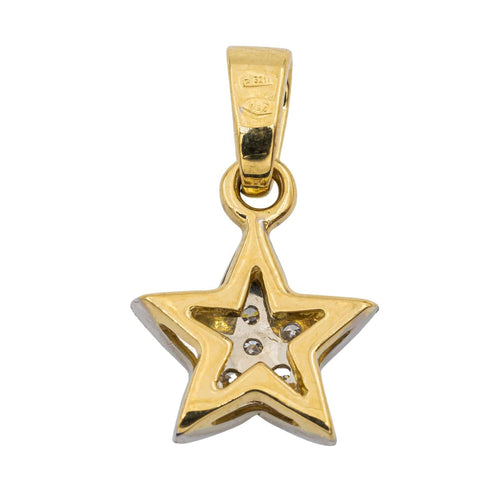 Pendentif Pendentif Etoile Or blanc Diamant 58 Facettes 2927108CN