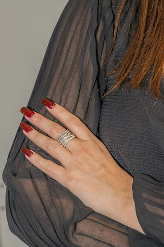 Bague 53 Bague Or blanc Diamant 58 Facettes 3230360CN