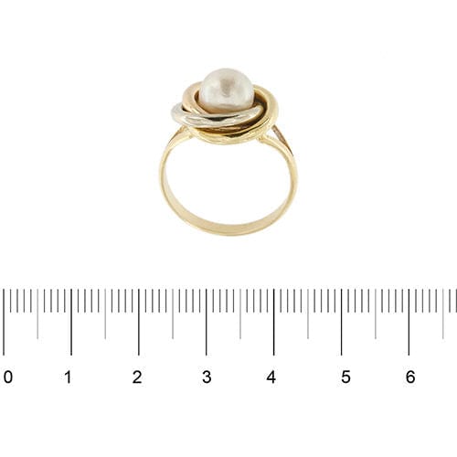 Bague 55 Bague 3 ors perle 58 Facettes 31069A
