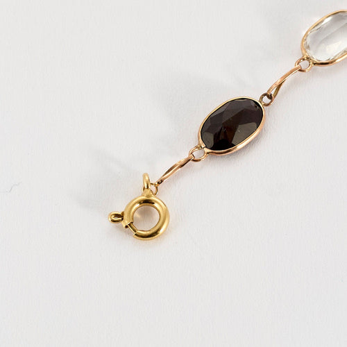 Bracelet Bracelet or jaune et pierre de couleurs 58 Facettes NAR03012