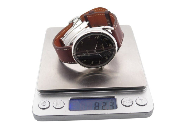 Montre montre HERMES arceau tgm ar4.810 41 mm acier palladie automatique 58 Facettes 268185