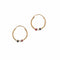 Boucles d'oreilles Petites créoles or jaune saphirs 58 Facettes CVBO31