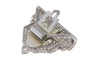 Broche clip Art Déco en platine et diamant 58 Facettes 24170-0331